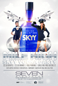 Club Se7en Freedom Fridays Mile High Sky Vodka Party