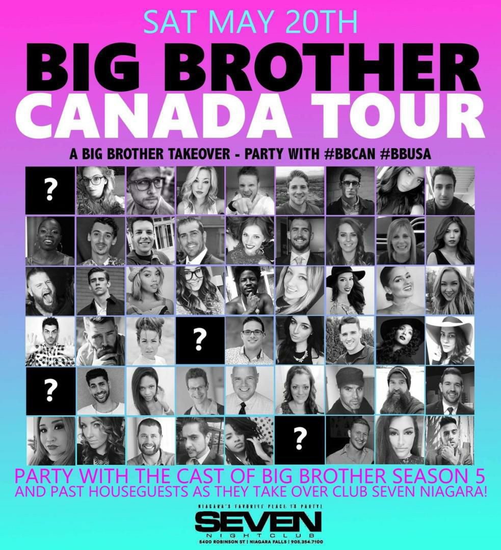 Club Se7en - Special Events - Big Brother Canada Tour