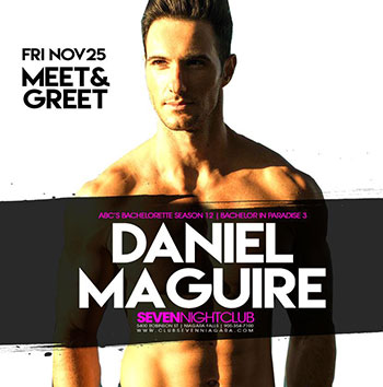 Club Se7en - Special Events - Meet & Greet Danial Maguire