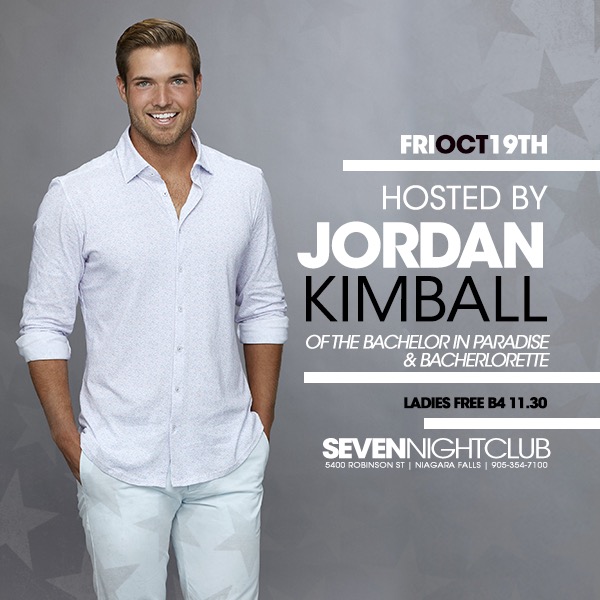 Club Seven - Special Events - Jordan Kimball Friday Oct 19, 2018