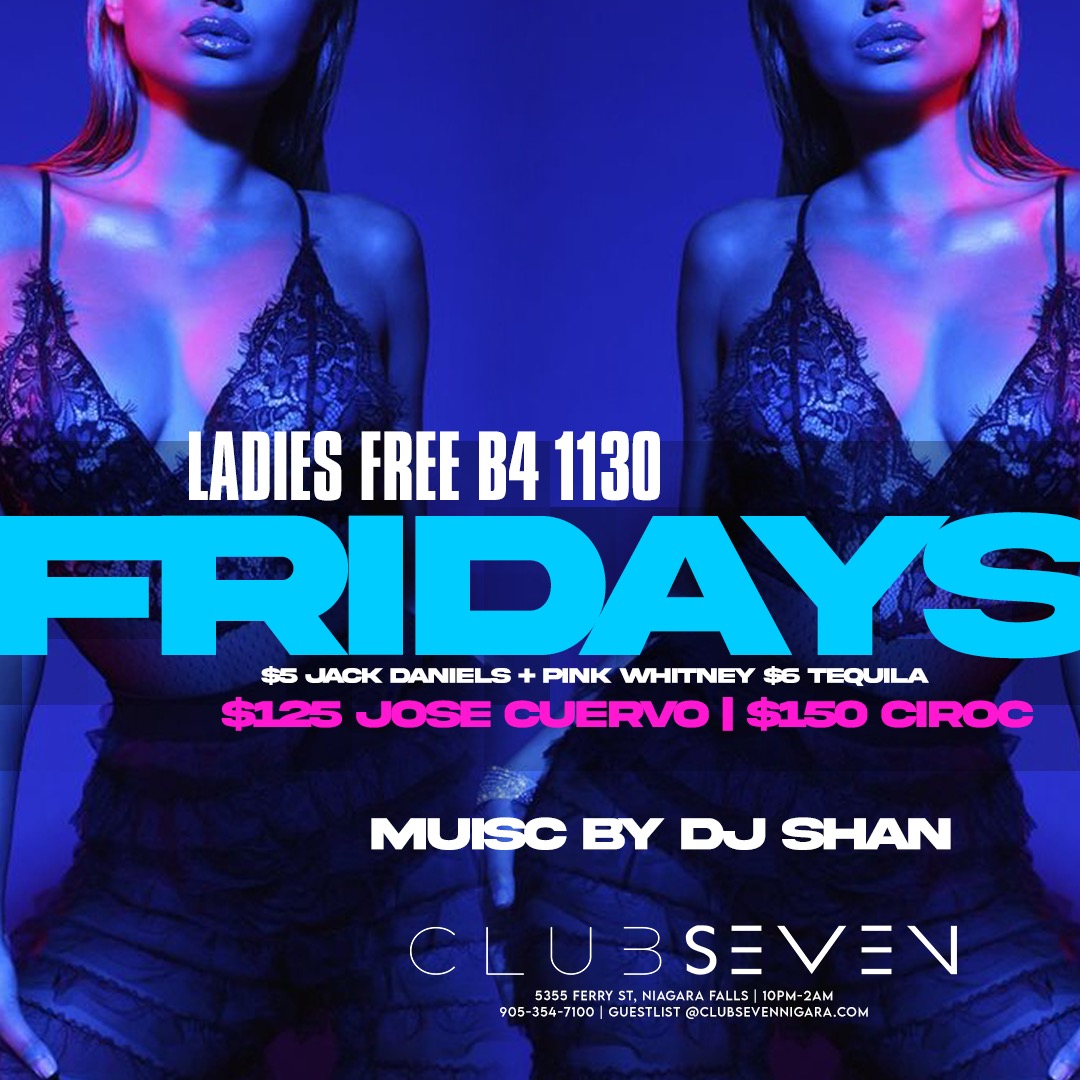 Club Seven - Fridays 2023