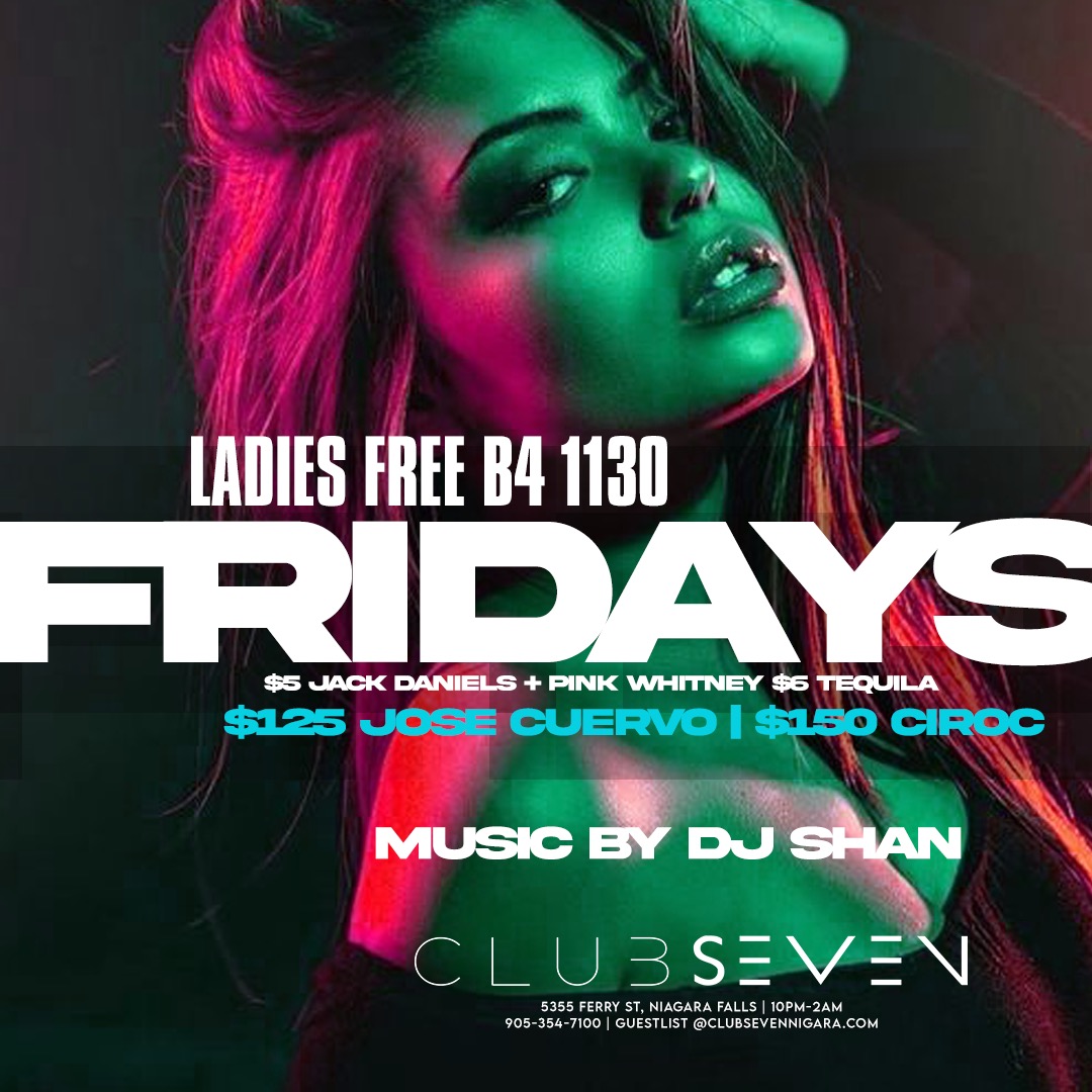 Club Seven - Fridays 2023