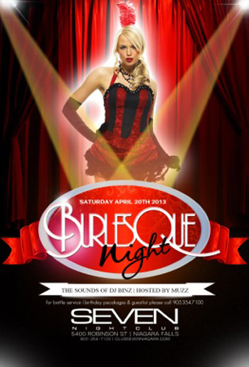 Club Se7en Saturdays Belong to Se7en - Burlesque Night