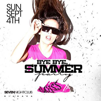 Club Se7en - Special Events - Bye Bye, Summer